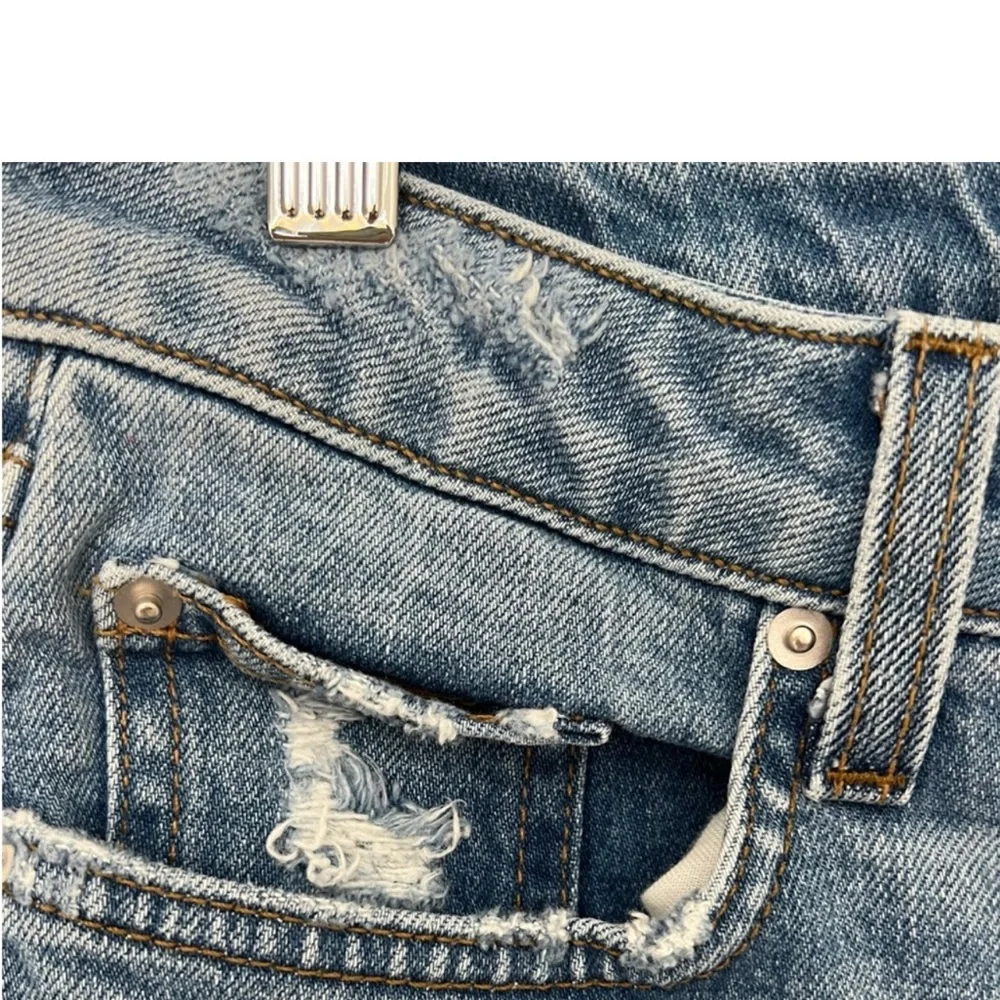 Derek Lam “ Mila” Mid- Rise Girlfriend Denim Blue Jeans - Picture 3 of 9